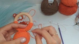 МК Погремушка тигренок крючком