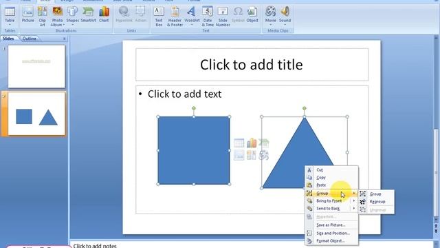 How to lock all my objects together? | Powerpoint 2007 смотреть онлайн