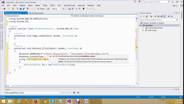 How to export gridview into excel in asp.net смотреть онлайн