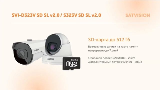 IP-видеокамеры Satvision SVI-D323VM SD SL v2.0 и SVI-S323VM SD SL v2.0 смотреть онлайн