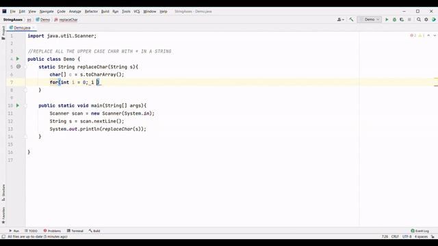 REPLACE WITH * IN UPPER CASE CHAR IN A GIVEN STRING JAVA PROGRAMMING NO SOUND COPY CODE смотреть онлайн