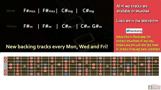Groovy Atmospheric Melodic Rock Backing Track in C# Minor смотреть онлайн