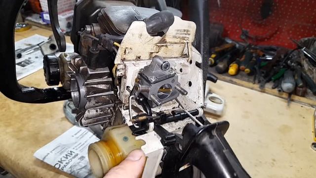 Замена сапуна бензобака Stihl 180 (штиль 170-180) смотреть онлайн