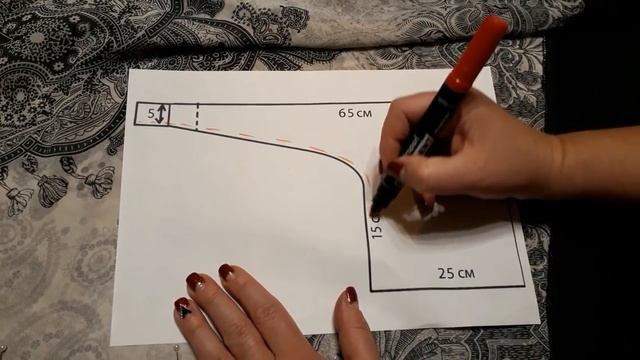 Французская косынка. Выкройка и пошив. Пошаговый Мастер класс.mp4 смотреть онлайн