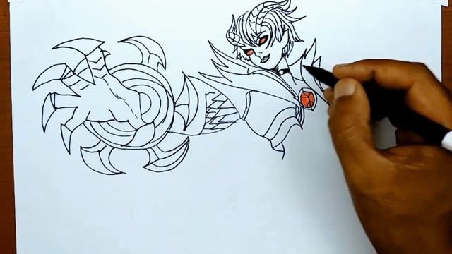 Menggambar Hero Mobile Legends Dyrroth смотреть онлайн
