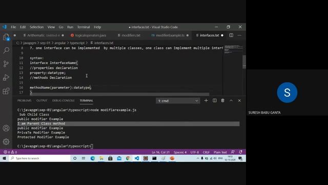 Typescript interface example #typescript #interview #interface #angular смотреть онлайн