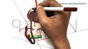 КАК НАРИСОВАТЬ НЕЗУКО ИЗ АНИМЕ КЛИНОК РАССЕКАЮЩИЙ ДЕМОНОВ ИЗ СЛОВА НЕЗУКО