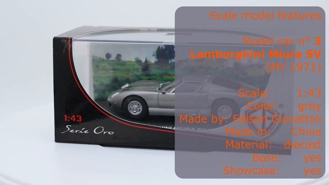 Lamborghini Miura - 1:43 Scale - DieCast & Cars