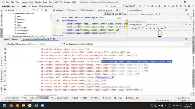 Membuat Aplikasi Android Dengan Kotlin - 5 Pindah Halaman dengan Intent смотреть онлайн