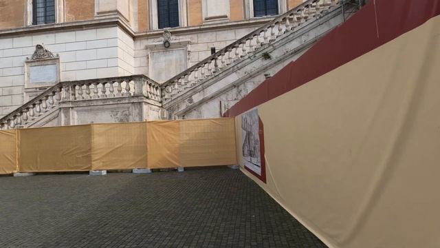 Visita guidata al Campidoglio e ai fori Imperiali. Roma, Italia. 4k 50p. Slow TV смотреть онлайн