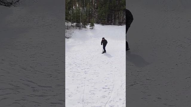 Первый день на снегокате (snowscoot) Eretic. смотреть онлайн