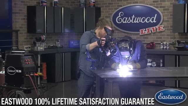 How To TIG Weld Aluminum - LIVE at Eastwood - TIG 200 AC/DC Welder смотреть онлайн