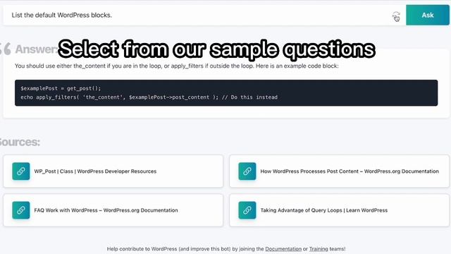 ChatWP - The WordPress docs chatbot смотреть онлайн