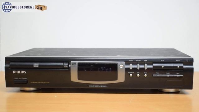 Philips CD713 Stereo CD Player YouTube Demonstration Video - For sale at www.variousstorenl.com смотреть онлайн