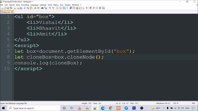 Clone Node | Step by step JavaScript in Hindi | Day37 смотреть онлайн