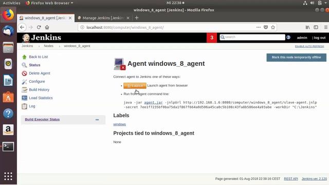 Jenkins Tutorial For Beginners - Launch agent via Java Web Start (Windows Slave) смотреть онлайн