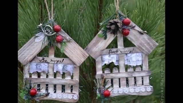 Новогодние игрушки, свечи и хлопушки своими руками смотреть онлайн