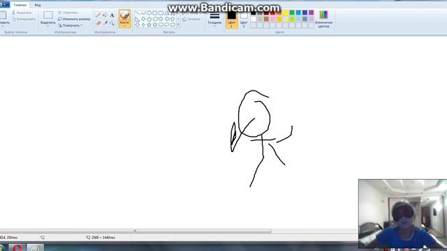 Рисуем меня закрытыми глазами в paint!! смотреть онлайн