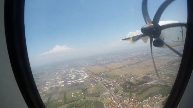 Garuda Indonesia (Explore) ATR72-600 PK-GAF Takeoff SUB RWY 10 смотреть онлайн