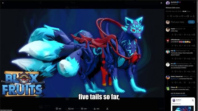 The NEW Kitsune Fruit REVEALED Blox Fruits Update 21 смотреть онлайн
