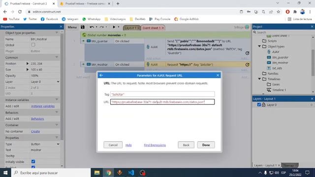 Parte 3: Mostrar datos de Firebase en Construct3 смотреть онлайн