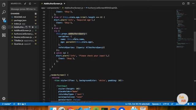 React Native Tutorial #10 - GraphQL Add API Integration [Tamil] | Tek Hub смотреть онлайн