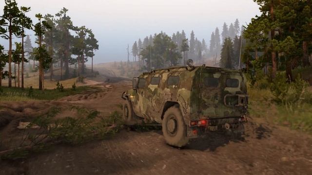 SpinTires-China adventure DLC-MAP Test Drive-RUSSIAN MILITARY ARMORED CAR "TIGR"-РОССИЙСКИЙ ТИГР смотреть онлайн