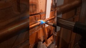 сварка медный труб.