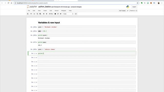 3.3 Variables & Raw Input смотреть онлайн