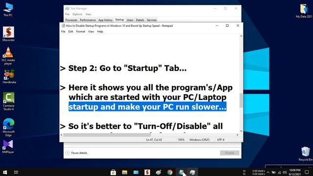 How to Disable Startup Programs in Windows 10 and Boost Windows Startup Speed | SIMPLE & QUICK смотреть онлайн