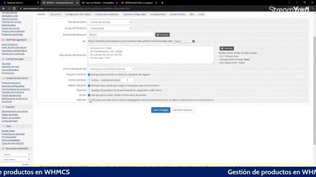 WHMCS - Configuración de Servidores, Gestión de Productos, Configuración y Complementos (Clase 7) смотреть онлайн