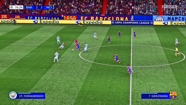 FC BARCELONA Vs MAN CITY // Final Champions League FIFA 22 PS5 MOD Reshade HDR Next Gen