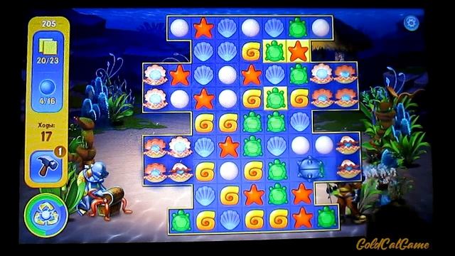 Fishdom: Deep Dive level 205 Walkthrough смотреть онлайн