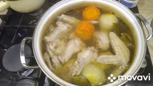 Варим холодец из куриных крылышек и голени. Вкусно! Дёшево! И сердито!