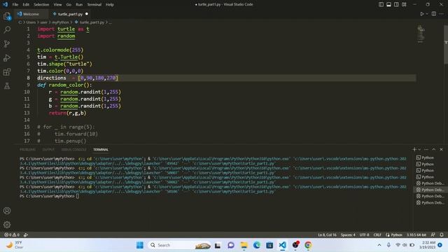 Python Turtle Module смотреть онлайн