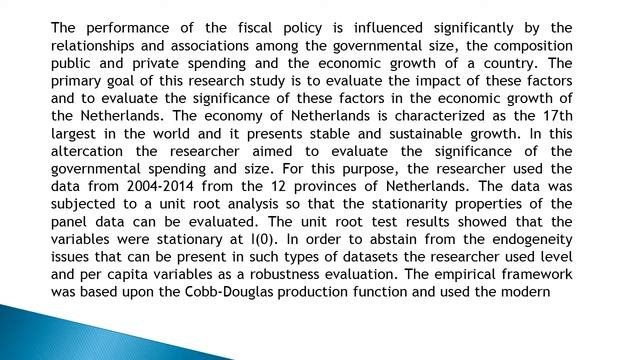 Government Size, the Composition of Public Spending and Economic Growth in Netherland JABFR 92 82 8 смотреть онлайн