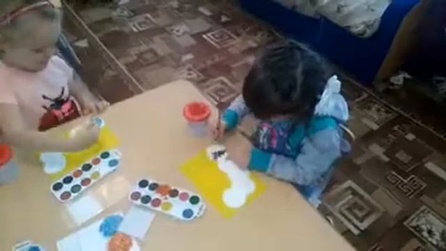 #Гусеница из ватных дисков! смотреть онлайн