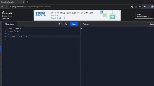 First Program for java beginners for free without downloading any app #program смотреть онлайн
