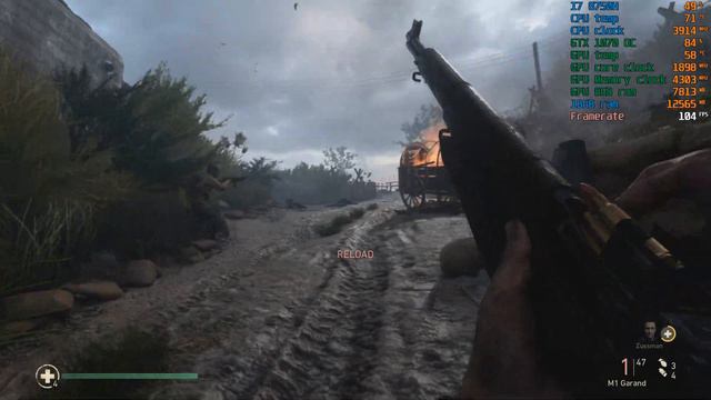 (D-Day) Call Of Duty®: WWII - GTX 1070 OC / PC Max Settings