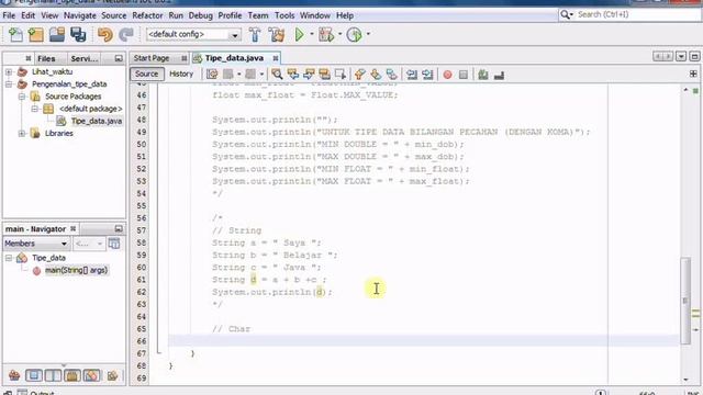 Java Tutorial - Belajar Tipe Data Bahasa Java Part 2 смотреть онлайн