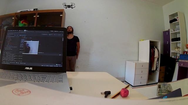 First DJI Tello drone face tracking test with openCV смотреть онлайн