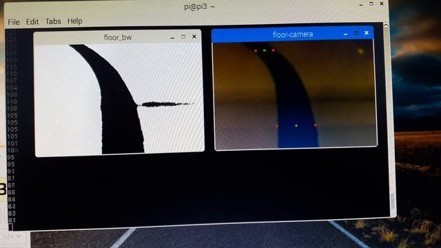 Line detection with python running on raspberry pi. смотреть онлайн