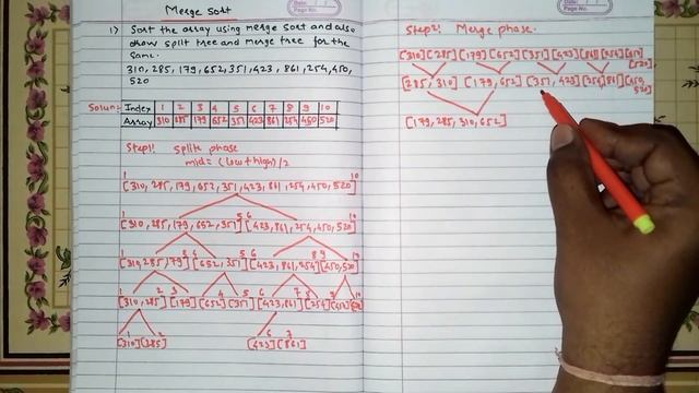 Merge Sort [Hindi] | DAA | Example 1 смотреть онлайн