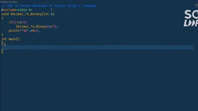 Convert Decimal To Binary using Recursion using c language смотреть онлайн