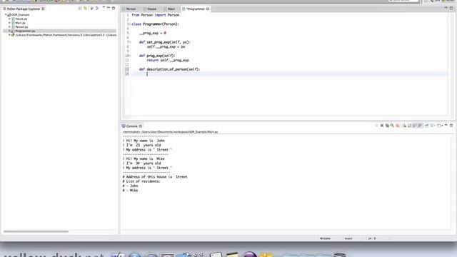 Наследование классов Python смотреть онлайн