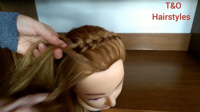 Peinado fácil con trenza Francesa. Простая прическа с Французской косой. Коса наоборот наизнанку смотреть онлайн