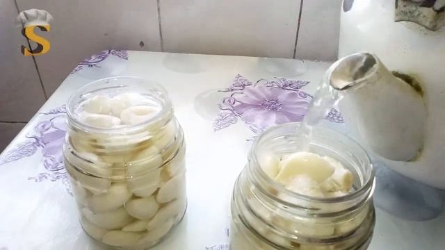 Sarimsagin Duza Qoyulmasi. 2-usulla.Qişa Hazirliq.