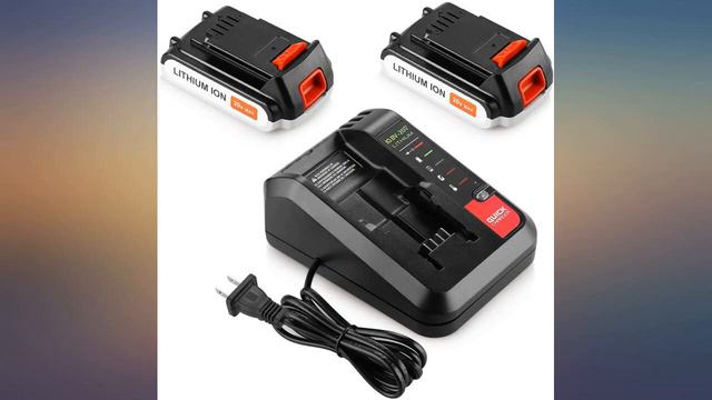 2Pack 3000mAh LBXR20 Battery For Black And Decker 20V MAX Lithium Battery LBXR20 Review