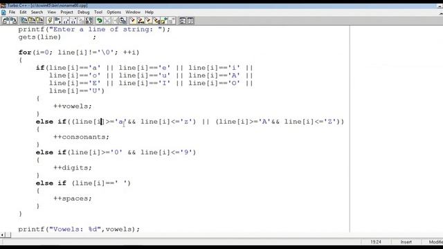 Program 113 #P113 C Program to count vowels, consonants, digits, spaces in String Programming #C239 смотреть онлайн