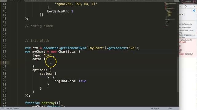 How to use chart destroy API and render new chart in Chart JS смотреть онлайн